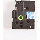 Brother TZE-555 labelprinter-tape Wit op blauw