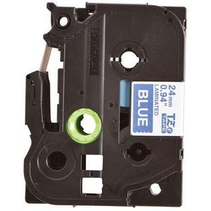Brother TZe-555 - (24 mm) - Weiß auf blau - Tape
