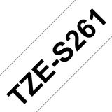 Labeltape extra sterk klevend Brother TZe, TZ TZe-S261 Tapekleur: Wit Tekstkleur:Zwart 36 mm 8 m