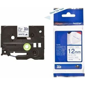 Brother TZE-FA3 labelprinter-tape Blauw op wit