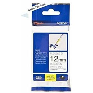 Brother TZE-FX231 labelprinter-tape Zwart op wit TZ