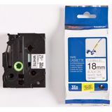 TZE-FX241 tape white print black 18mm