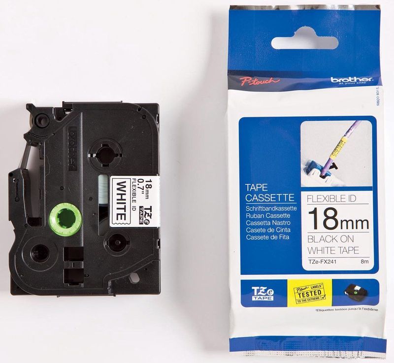 TZE-FX241 tape white print black 18mm