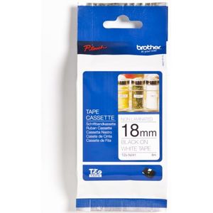 Schriftbandkassette P-touch TZe-N241 18 mm x 8 m (b x l) weiß schwarz