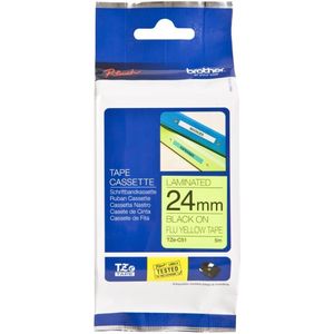 Brother Tape TZe-C51 Zwart op geel (24 mm)