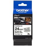 Brother TZE-FX251 labelprinter-tape Zwart op wit