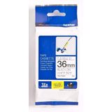 Brother TZE-FX261 labelprinter-tape Zwart op wit