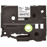 Brother TZE-FX261 labelprinter-tape Zwart op wit