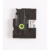 Brother TZE-FX211 labelprinter-tape Zwart op wit