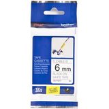 Brother TZE-FX211 labelprinter-tape Zwart op wit