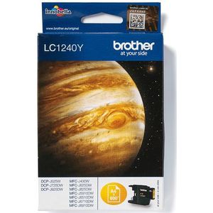 Brother - LC-1240Y - Inktcartridge - Geel - 1 Stuk