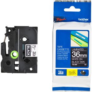 brother lint beletteringssysteem TZe-S131, 12 mm breed, kleurloos/zwart