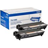 Brother TN-3380BK TWIN (Opruiming 2 x 1-pack los) zwart (TN3380TWIN) - Toners - Origineel Hoge Capaciteit