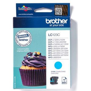 Brother LC123C inktcartridge 1 stuk(s) Origineel Cyaan