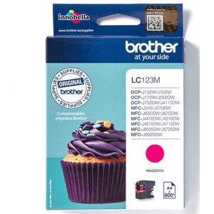 Brother LC123M inktcartridge 1 stuk(s) Origineel Magenta