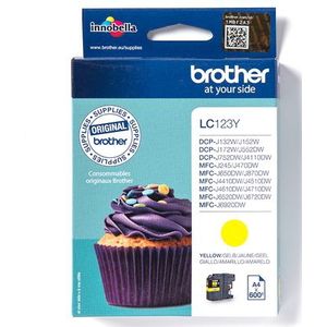 Brother LC123Y inktcartridge 1 stuk(s) Origineel Geel