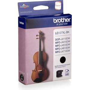 Brother LC-127XLBK (Opruiming 2024) zwart (LC127XLBK) - Inktcartridge - Origineel XXL