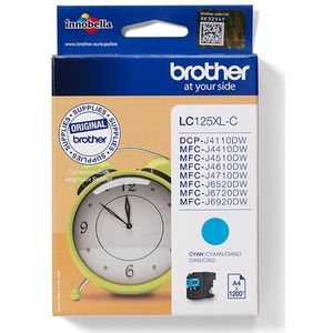 Brother LC-125XLC inktcartridge 1 stuk(s) Origineel Cyaan