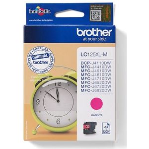 Brother LC125XLM inktcartridge 1 stuk(s) Origineel Magenta