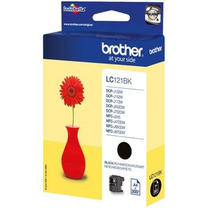Tintenpatrone Brother LC-121BK schwarz (ca. 300 Seiten)