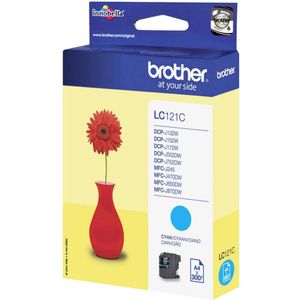 Original LC121C BROTHER MFC Tinte cyan 300Seiten