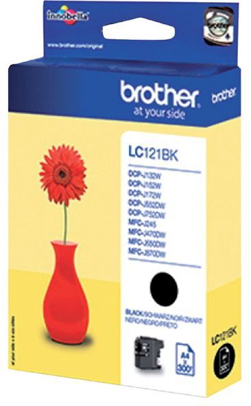 Inktcartridge Brother LC-121BK zwart | 5 stuks