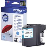 Brother LC-225XLC inktcartridge cyaan hoge capaciteit (origineel)