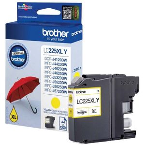 Brother LC-225XL - Inktcartridge - Geel / Hoge Capaciteit