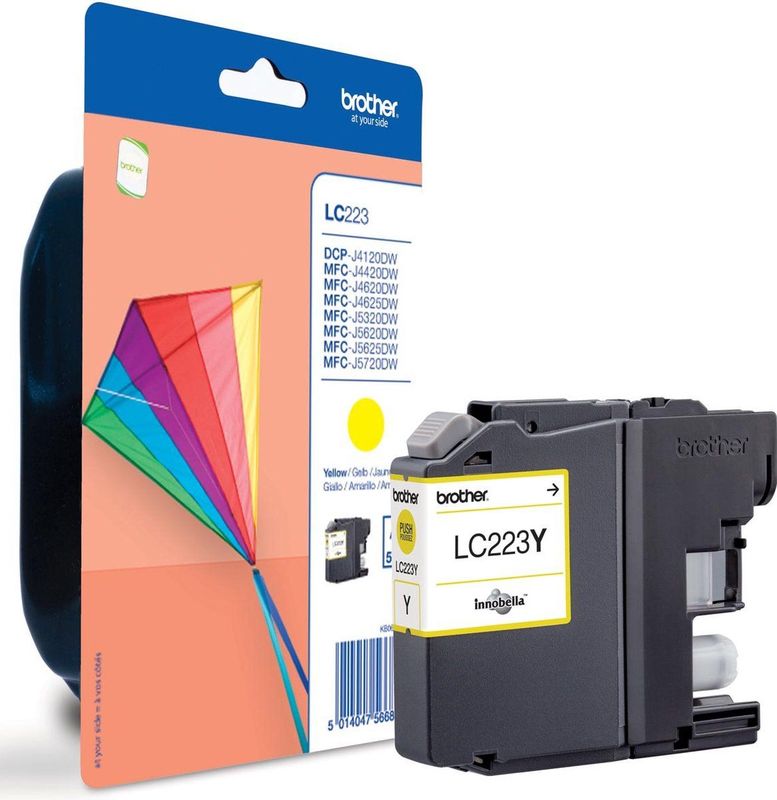 Brother - LC-223Y - Inktcartridge - Geel - 5 Stuks