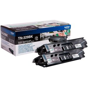 Brother TN-329BK toner zwart dubbelpak (origineel)