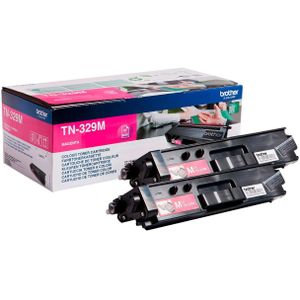 Brother TN-329MTWIN tonercartridge 2 stuk(s) Origineel Magenta