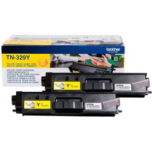 Brother TN-329YTWIN tonercartridge 2 stuk(s) Origineel Geel
