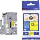 Labeltape Brother TZe, TZ TZe-631S Tapekleur: Geel Tekstkleur:Zwart 12 mm 4 m
