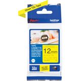 Labeltape Brother TZe, TZ TZe-631S Tapekleur: Geel Tekstkleur:Zwart 12 mm 4 m