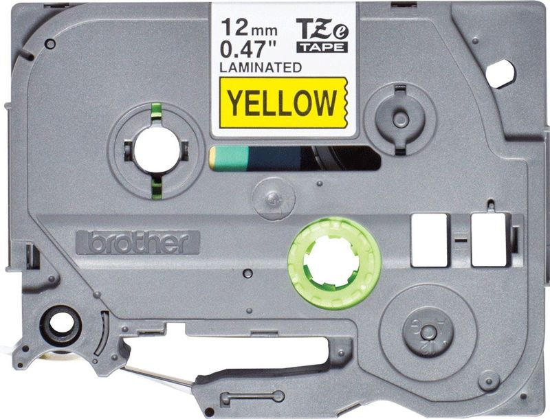 Labeltape Brother TZe, TZ TZe-631S Tapekleur: Geel Tekstkleur:Zwart 12 mm 4 m