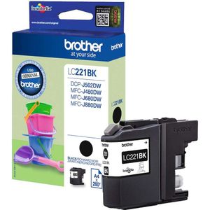 Tintenpatrone Brother LC-221BK schwarz (ca. 260 Seiten)