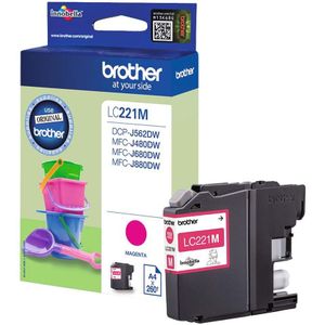 Brother LC221M - Inktcartridge / Magenta
