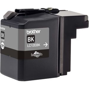 Brother LC-12EBK inktcartridge zwart (origineel)