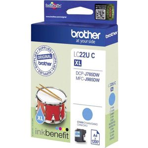 Brother LC22UC inktcartridge 1 stuk(s) Origineel Cyaan