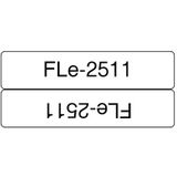 Brother FLE2511 labelprinter-tape Zwart op wit