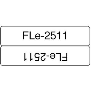 Brother FLE2511 labelprinter-tape Zwart op wit