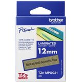 Brother Original P-Touch Farbband TZe-MPGG31 Schwarz auf Geometriemuster (TZEMPGG31)
