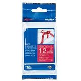 Labeltape textiel ongelamineerd Brother TZe, TZ TZe-RW34 Tapekleur: Wijnrood Tekstkleur:Goud 12 mm 4 m