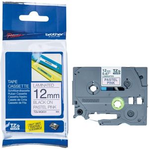 Brother Schriftbandkassette TZe-MQE31 schwarz/pastellrosa