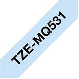Schriftbandkassette TZe-MQ531 schwarz pastellblau