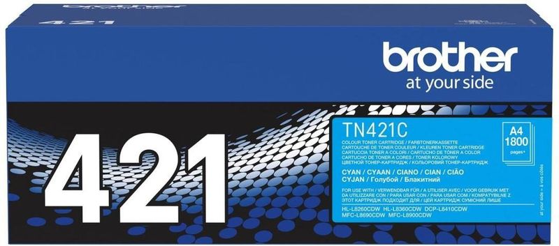 Brother TN421C - Cyaan - Originele Tonercartridge - Voor DCP-L8410 HL-L8260 MFC-L8690