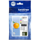 Brother LC-3211VAL inktcartridge Origineel Zwart, Cyaan, Magenta, Geel Multipack