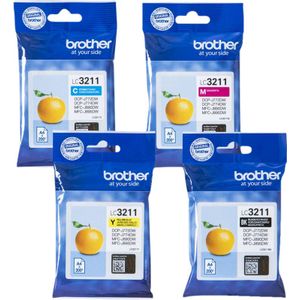 Brother LC-3211VAL inktcartridge Origineel Zwart, Cyaan, Magenta, Geel Multipack