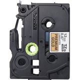 Brother TZE-PR831 labelprinter-tape Zwart op goud