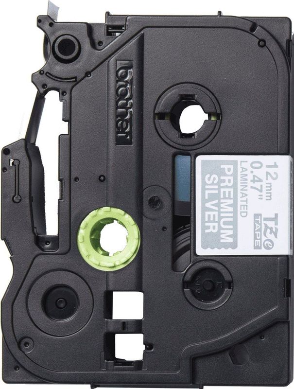 Brother TZe-PR935 Labeltape Tapekleur: Zilver Tekstkleur: Wit 12 mm 8 m